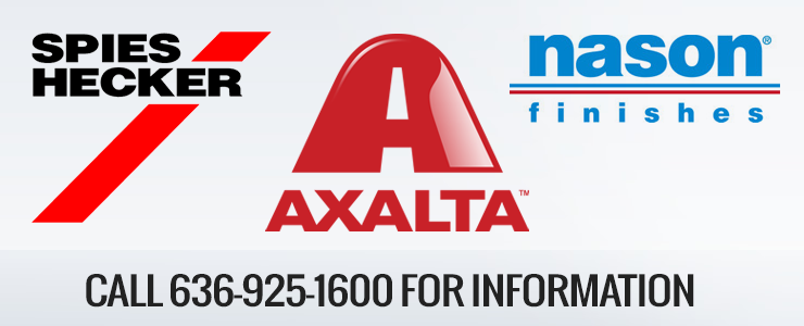 Call 636-925-1600 for info about Spies Hecker, Axalta, Nason products.